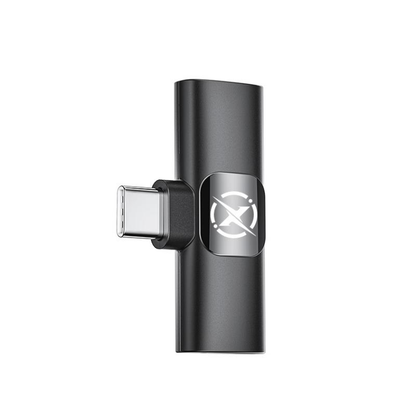 Lavaliermikrofon XO Design MC14 Dual, USB-C / Lightning, 2er-Set, Schwarz