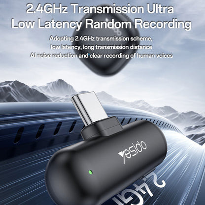 Lavaliermikrofon Yesido KR20, Lightning, Set 2 Stück, Schwarz