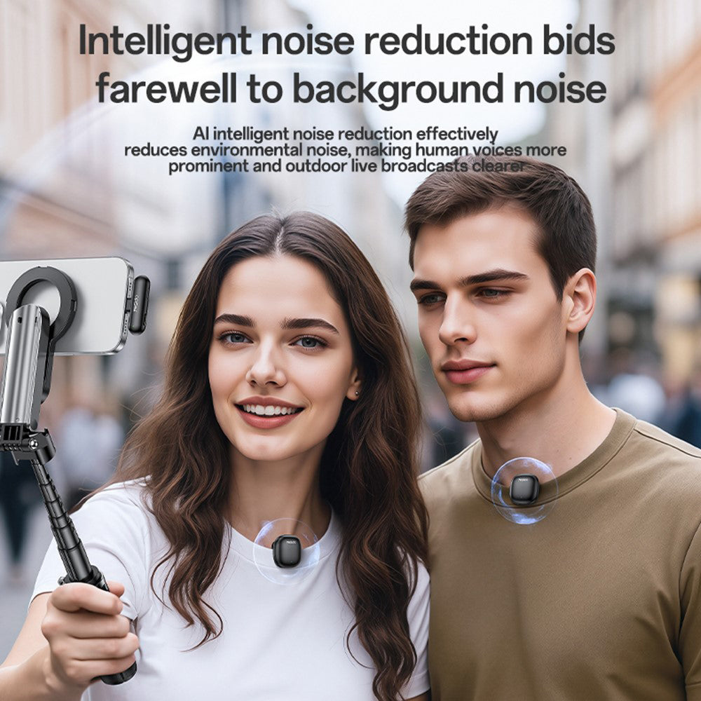 Lavaliermikrofon Yesido KR20, Lightning, Set 2 Stück, Schwarz