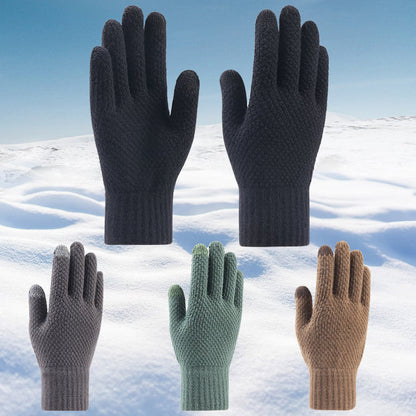 Techsuit ST0013 Winter-Touchscreen-Handschuhe für Herren, Größe 22cm, Grau