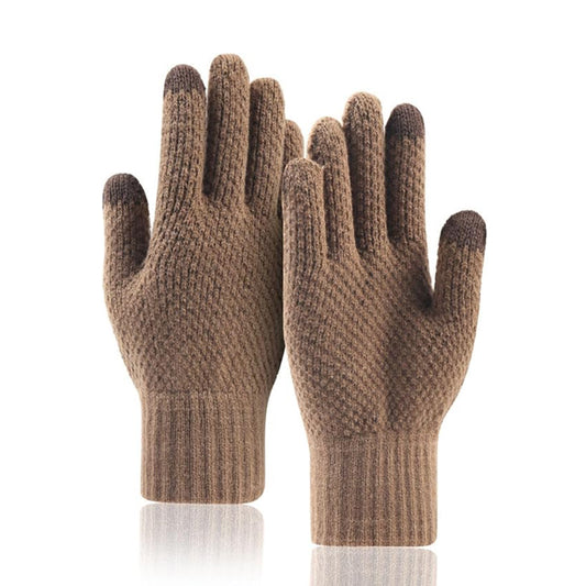 Gants d'Hiver Tactiles Homme Techsuit ST0013, Taille 22cm, Marron