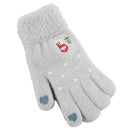 Techsuit Women's Winter Touchscreen Gloves ST0011, Size 17cm, Blue