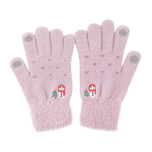 Gants d'Hiver Tactiles Femme Techsuit ST0011, Taille 17cm, Violet