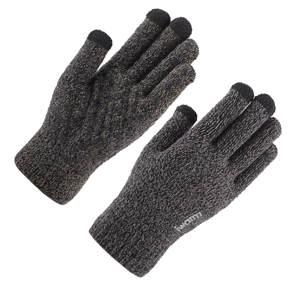 Winter-Touchscreen-Handschuhe Iwarm ST0005, Größe 21cm, Grau
