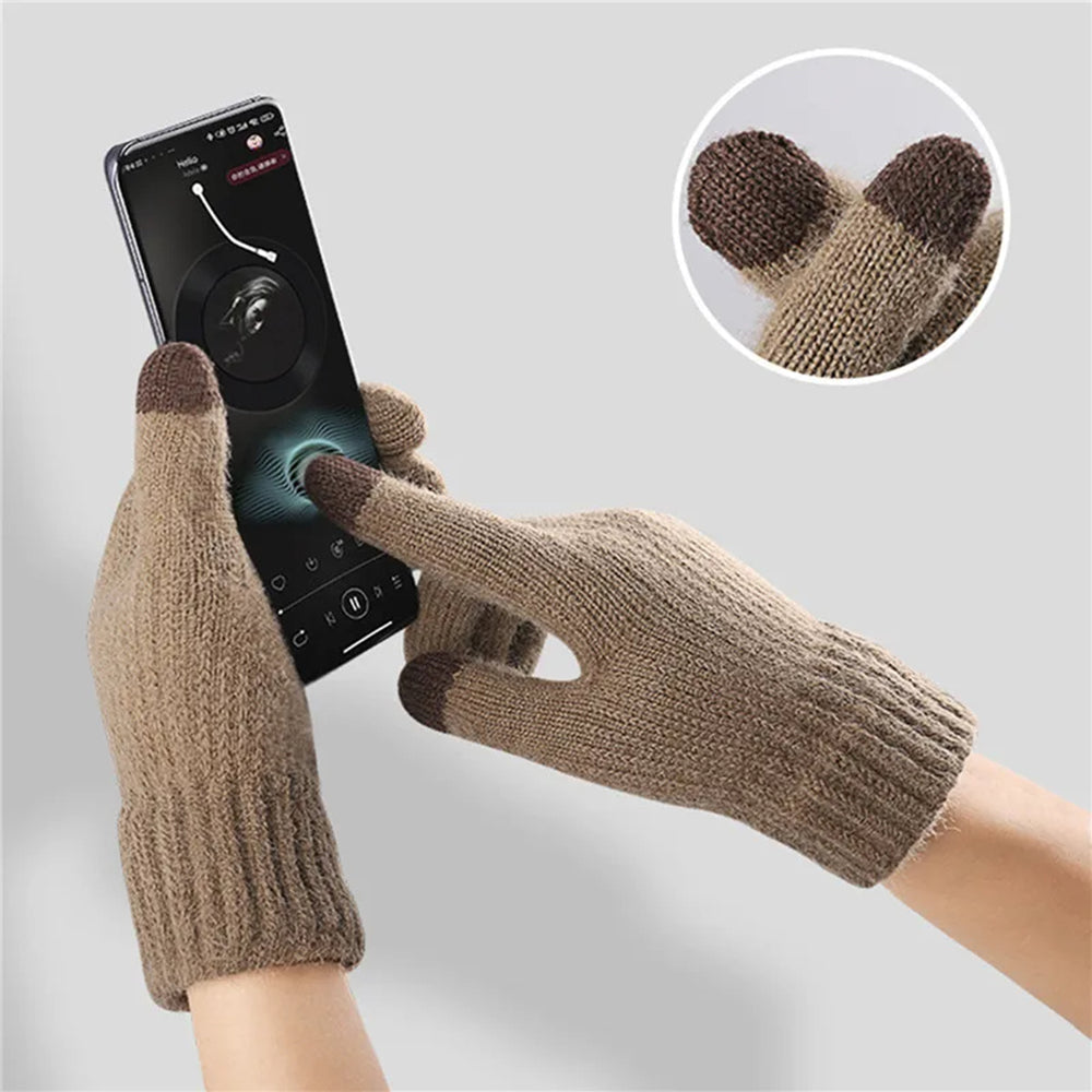 Gants d'hiver tactiles Iwarm ST0016, Taille 22cm, Gris