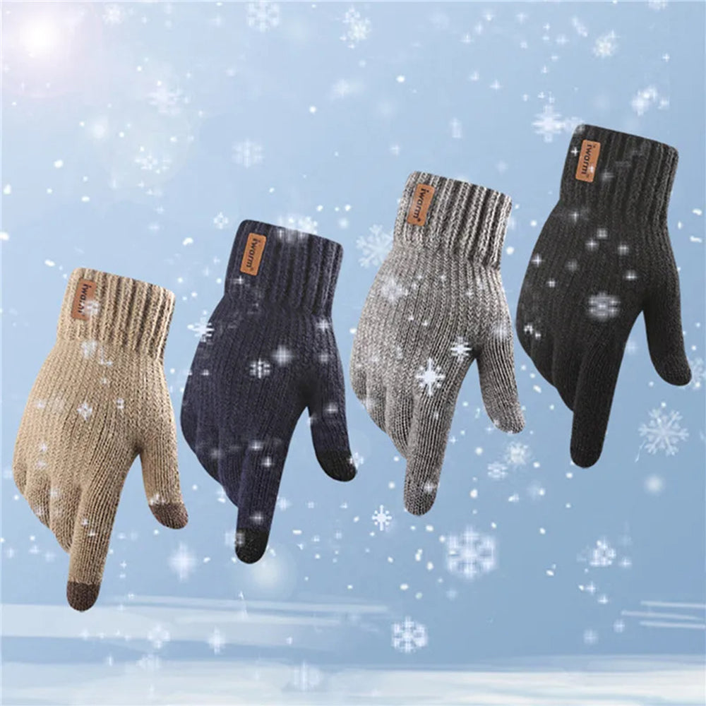 Gants d'hiver tactiles Iwarm ST0016, Taille 22cm, Gris