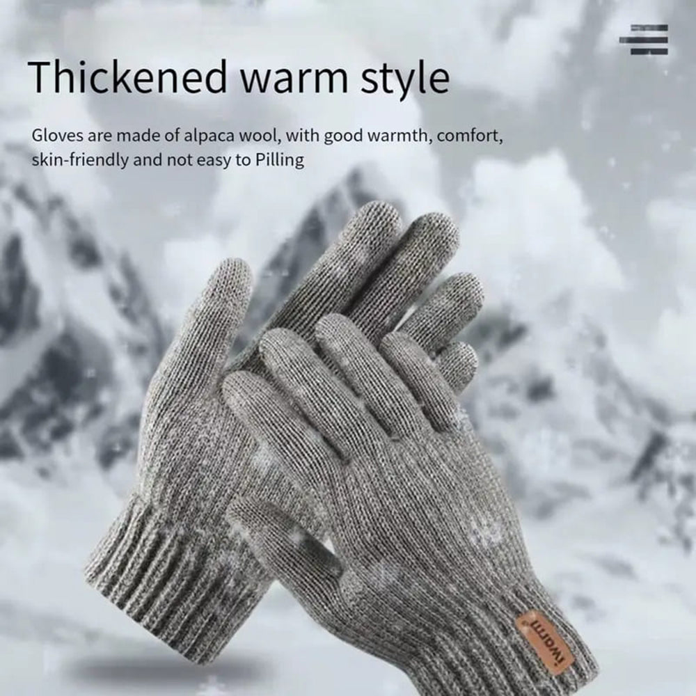 Gants d'hiver tactiles Iwarm ST0016, Taille 22cm, Gris