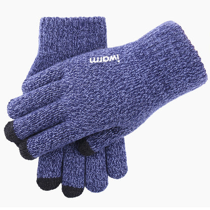 Gants d'Hiver Tactiles Iwarm ST0018, Taille 23cm, Bleus