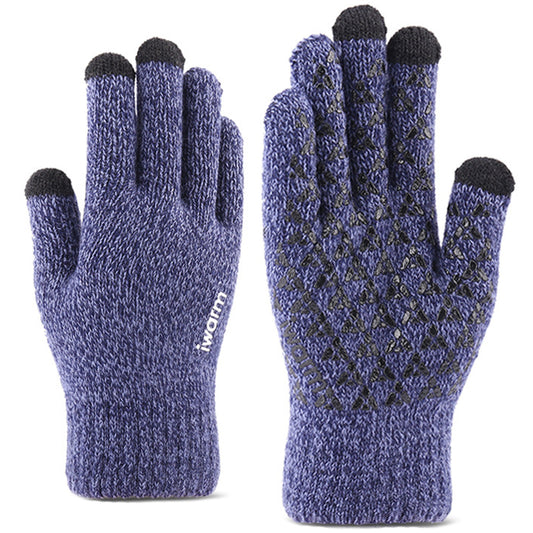 Gants d'Hiver Tactiles Iwarm ST0018, Taille 23cm, Bleus
