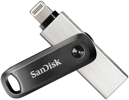 Mémoire Externe USB-A 3.0 / Lightning SanDisk iXpand Go, 256Gb SDIX60N-256G-GN6NE