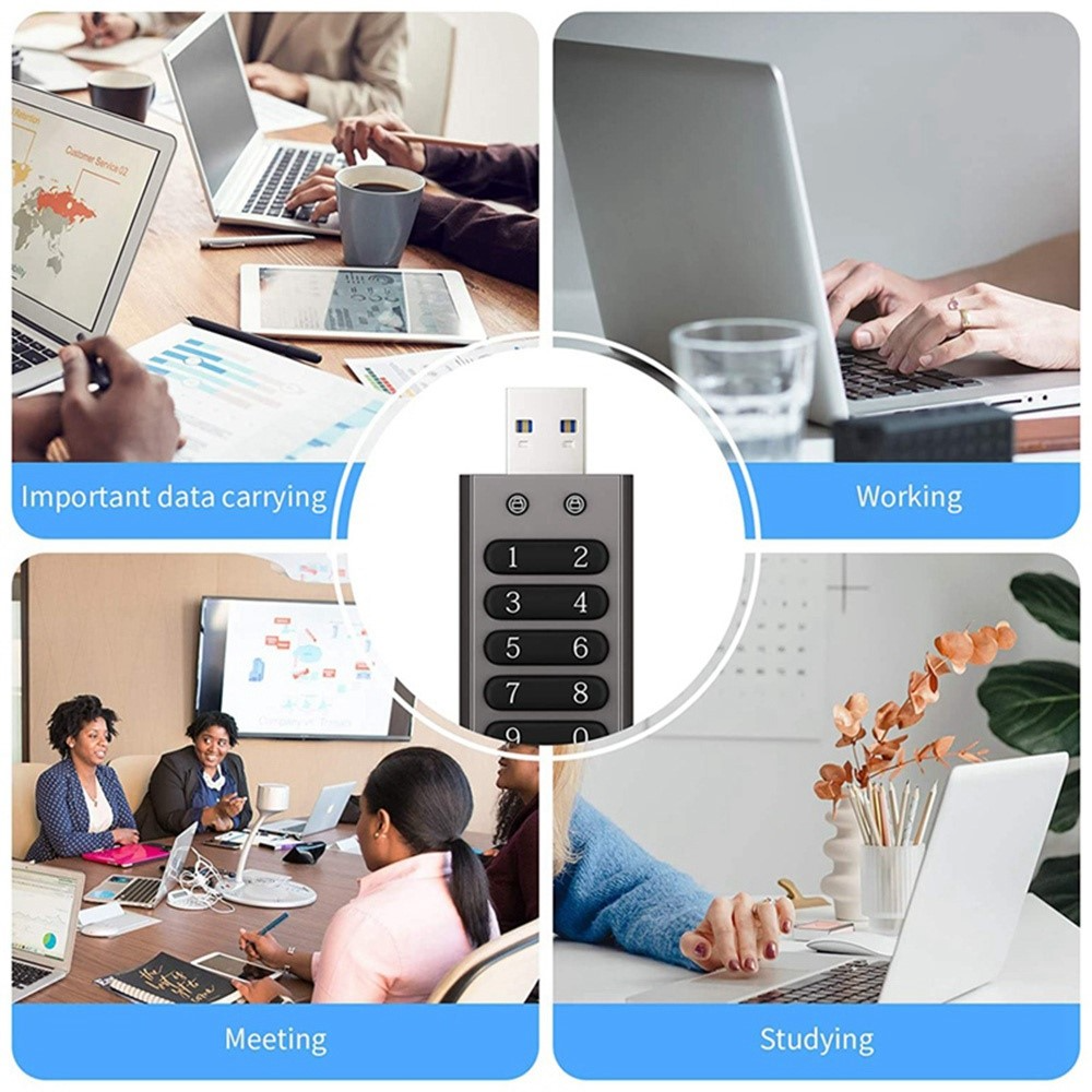 Externe Speicher USB-A 3.0 OEM XC002 KeySecure, 64Gb