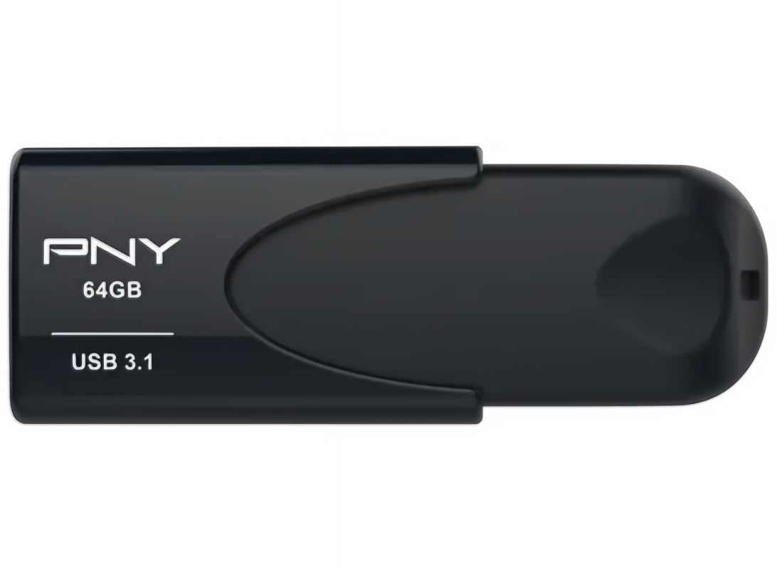 Mémoire Externe USB-A 3.1 PNY Attache 4, 64Gb FD64GATT431KK-EF