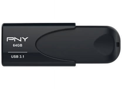 Mémoire Externe USB-A 3.1 PNY Attache 4, 64Gb FD64GATT431KK-EF