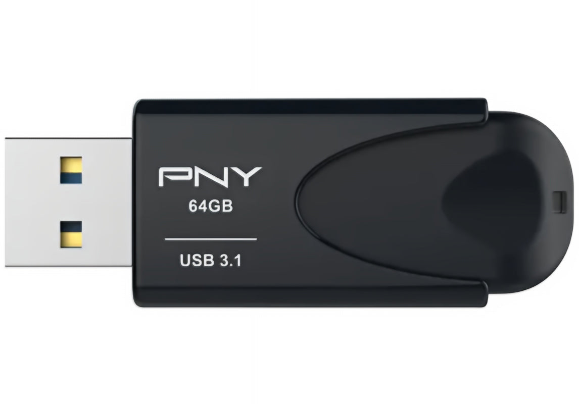 Mémoire Externe USB-A 3.1 PNY Attache 4, 64Gb FD64GATT431KK-EF
