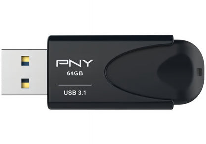Mémoire Externe USB-A 3.1 PNY Attache 4, 64Gb FD64GATT431KK-EF