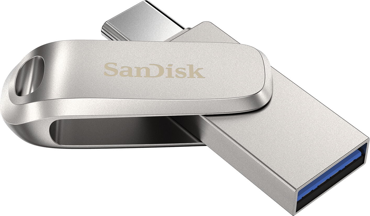 Externer Speicher USB-A 3.2 / USB-C SanDisk Ultra Luxe Dual Drive, 256Gb SDDDC4-256G-G46