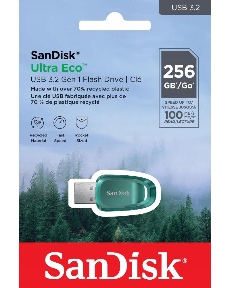Mémoire Externe USB-A 3.2 SanDisk Ultra Eco, 256Gb SDCZ96-256G-G46