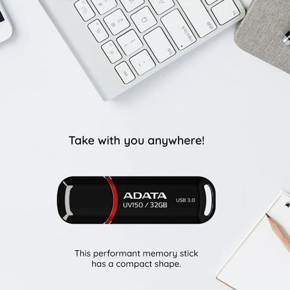 Mémoire externe USB-A 3.2 Adata UV150, 128 Go AUV150-128G-RBK