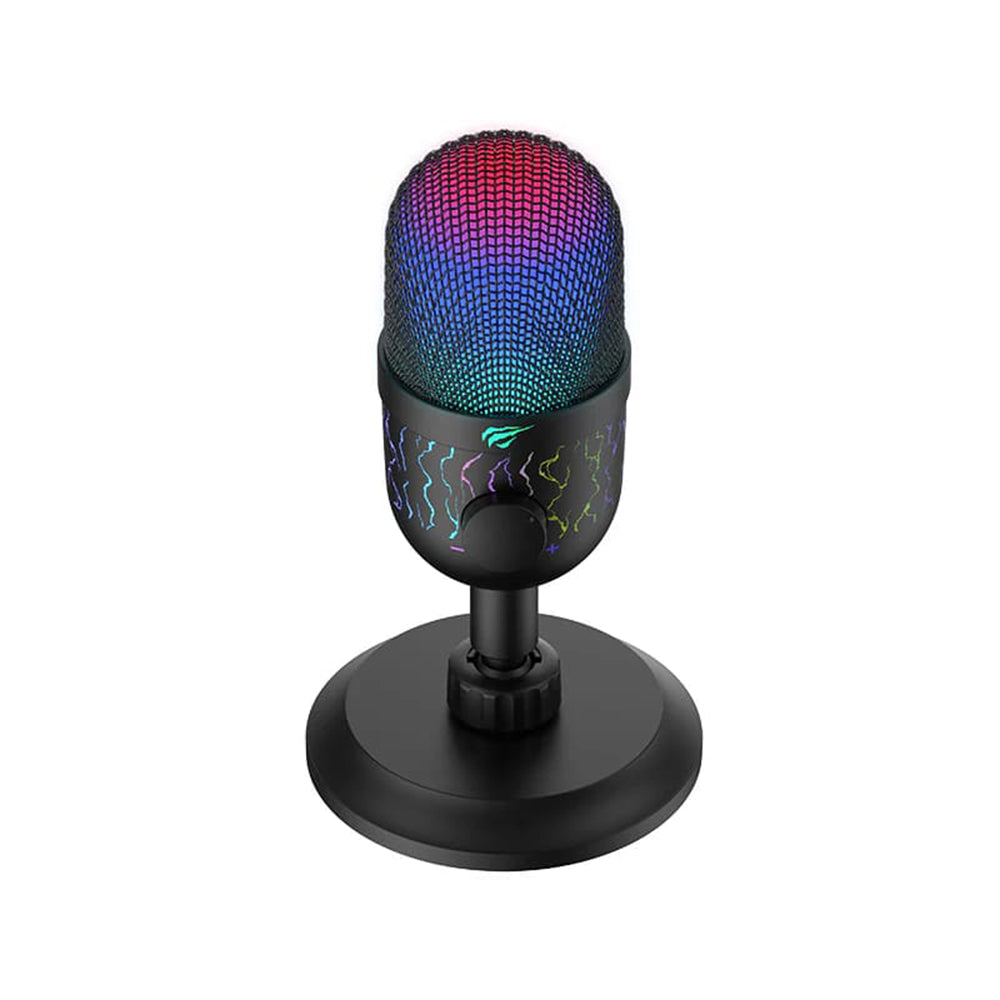 Microphone Gaming HAVIT GK52, RGB, USB-A, 1.8m, Noir