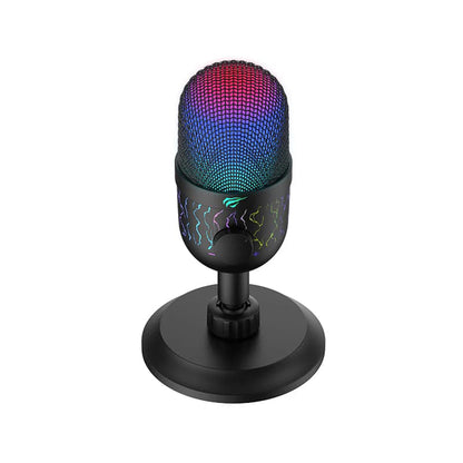 Microphone Gaming HAVIT GK52, RGB, USB-A, 1.8m, Noir