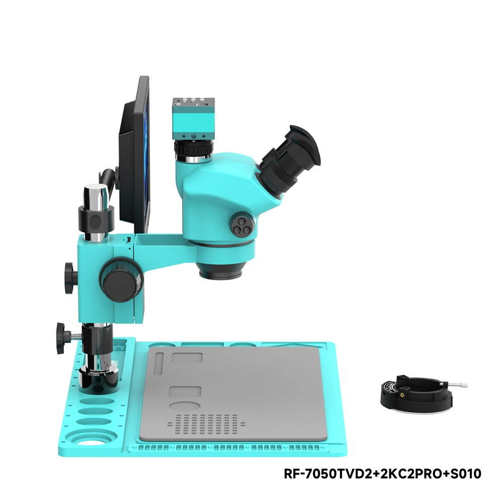 Microscope avec moniteur et caméra RF4 RF-7050TVD2 + 2KC2PRO + S010