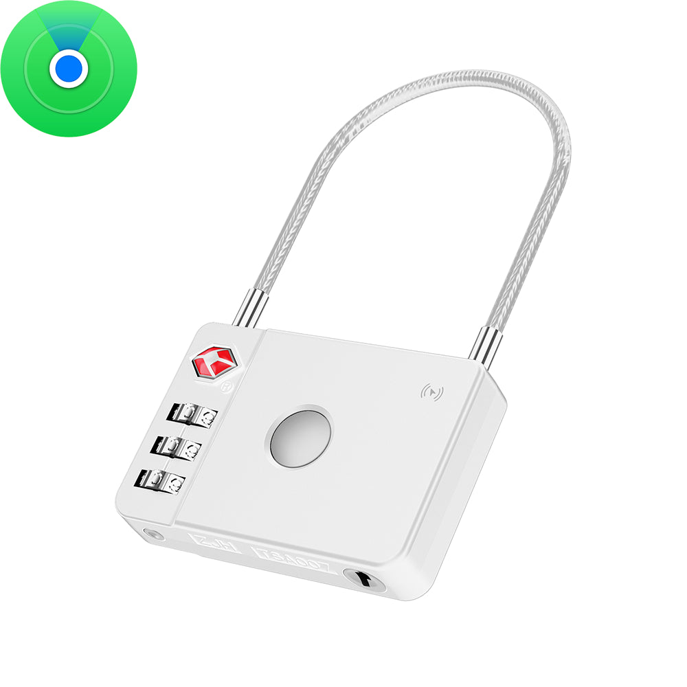 MiLi SmartTag MiLock Luggage pour iOS Series, Blanc HD-P16-L