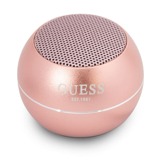Guess Portable Bluetooth Speaker, 3W, Pink