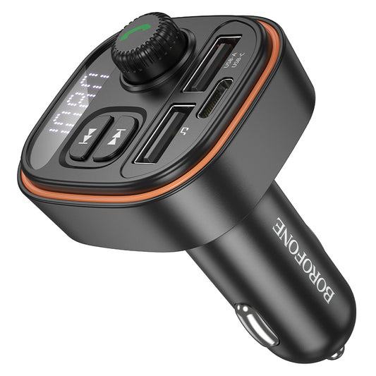 Modulateur FM Bluetooth Borofone BC59 Heroic, 2 x USB-A - 1 x USB-C