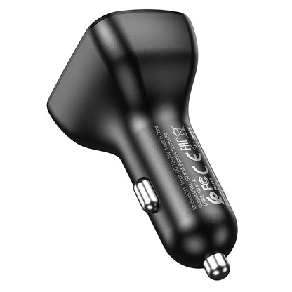 Borofone BC41 Eminency FM-Transmitter Bluetooth | 2x USB-A & microSD | Schwarz