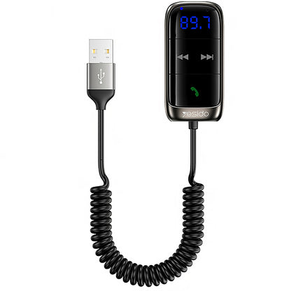 FM Bluetooth Modulator Yesido YAU32, 1 x 3,5 mm - 1 x microSD