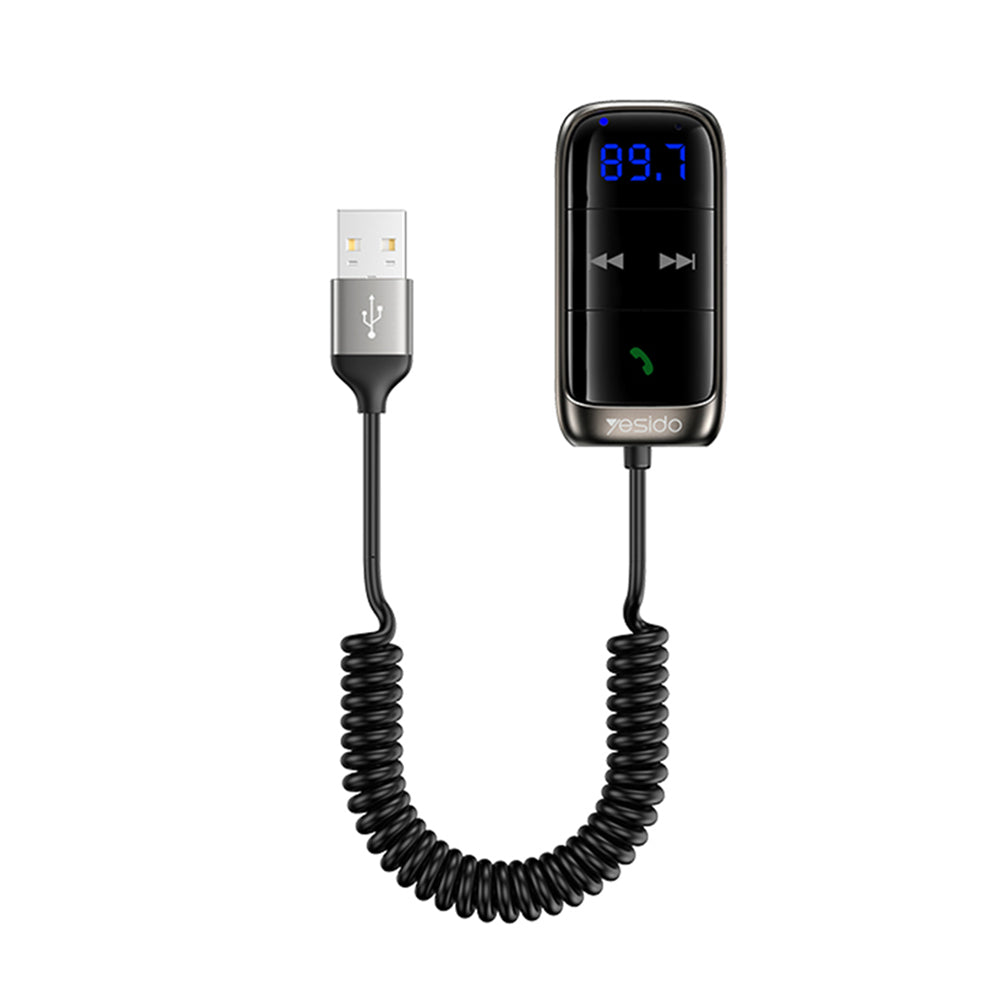 FM Bluetooth Modulator Yesido YAU32, 1 x 3,5 mm - 1 x microSD