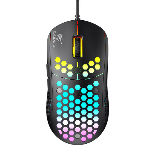 Gaming-Maus HAVIT MS1032, kabelgebunden, USB, RGB, 800DPI - 6400DPI, Schwarz
