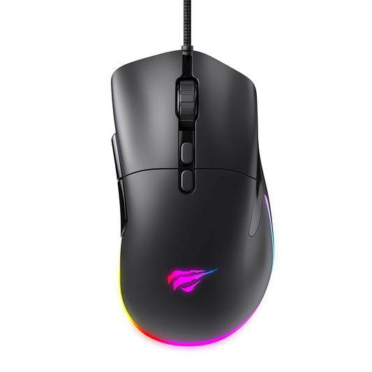 Gaming-Maus Wired USB HAVIT MS954, 800DPI - 12000DPI, 1.6m, Schwarz