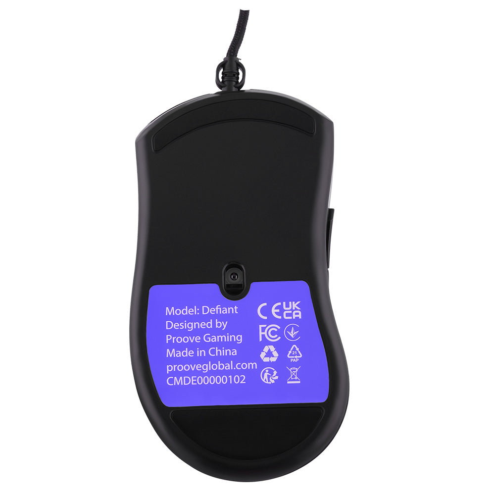 Gaming-Maus Wired USB Proove Defiant, RGB, 7200DPI, Schwarz CMDE00000102