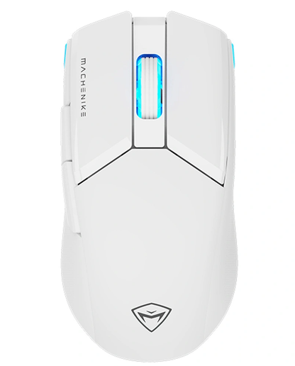 Machenike M7 Pro kabellose Gaming-Maus, RGB, 1000 DPI–26000 DPI, Weiß