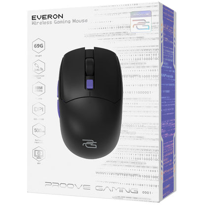 Gaming-Maus Wireless Proove Everon, 800DPI - 10000DPI, Schwarz WMEV00022001