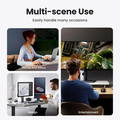 Souris filaire USB UGREEN MU007, 1200DPI, 1.5m, Noir