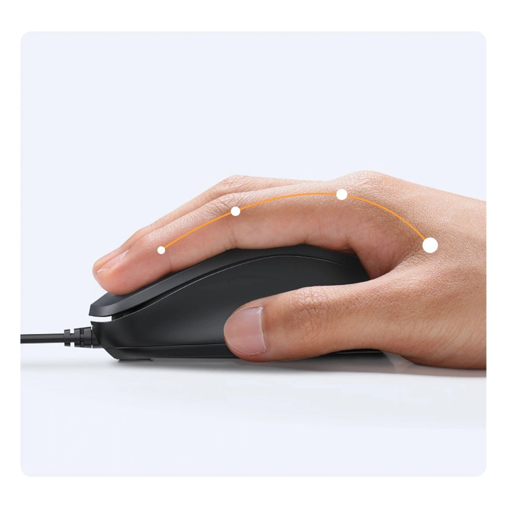 Souris filaire USB UGREEN MU007, 1200DPI, 1.5m, Noir