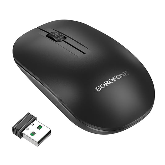 Souris sans fil Borofone BG14 Planet, 1000 DPI, BT / Wi-Fi, Noir