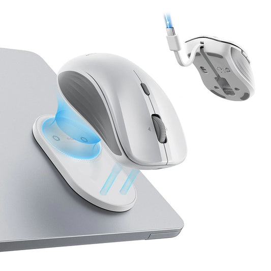 Wireless-Maus ESR MagMouse, 800DPI - 4800DPI, BT / Wi-Fi, Weiß