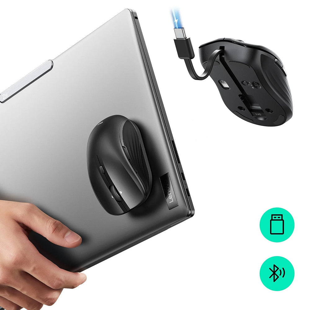 Souris sans fil ESR MagMouse, 800DPI - 4800DPI, BT / Wi-Fi, Noir