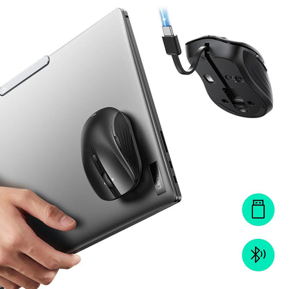 Souris sans fil ESR MagMouse, 800DPI - 4800DPI, BT / Wi-Fi, Noir