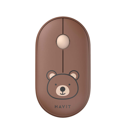 Souris sans fil HAVIT MS75GT Pro, 1600DPI, Marron