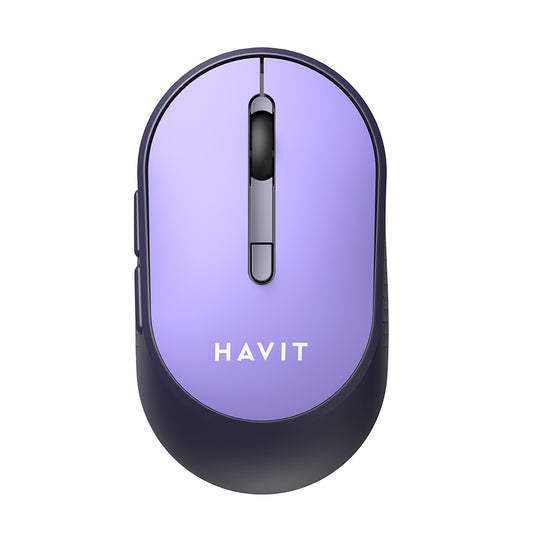Souris sans fil HAVIT MS78GT, 1200DPI - 3200DPI, Mauve