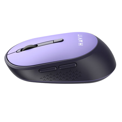 Souris sans fil HAVIT MS78GT, 1200DPI - 3200DPI, Mauve