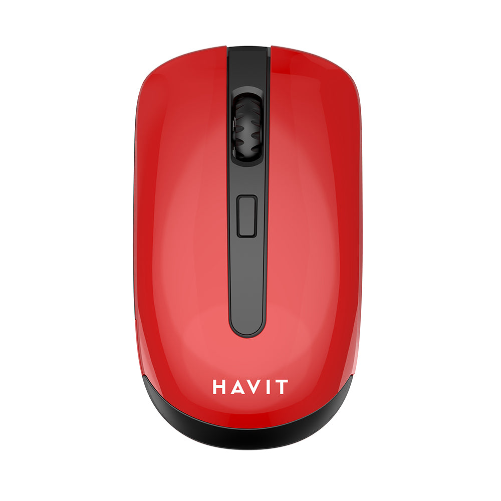 HAVIT MS989GT Wireless Mouse, 800DPI - 1600DPI, Black Red