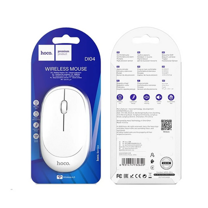 Souris sans fil HOCO DI04, 1200DPI, BT / Wi-Fi, Blanche