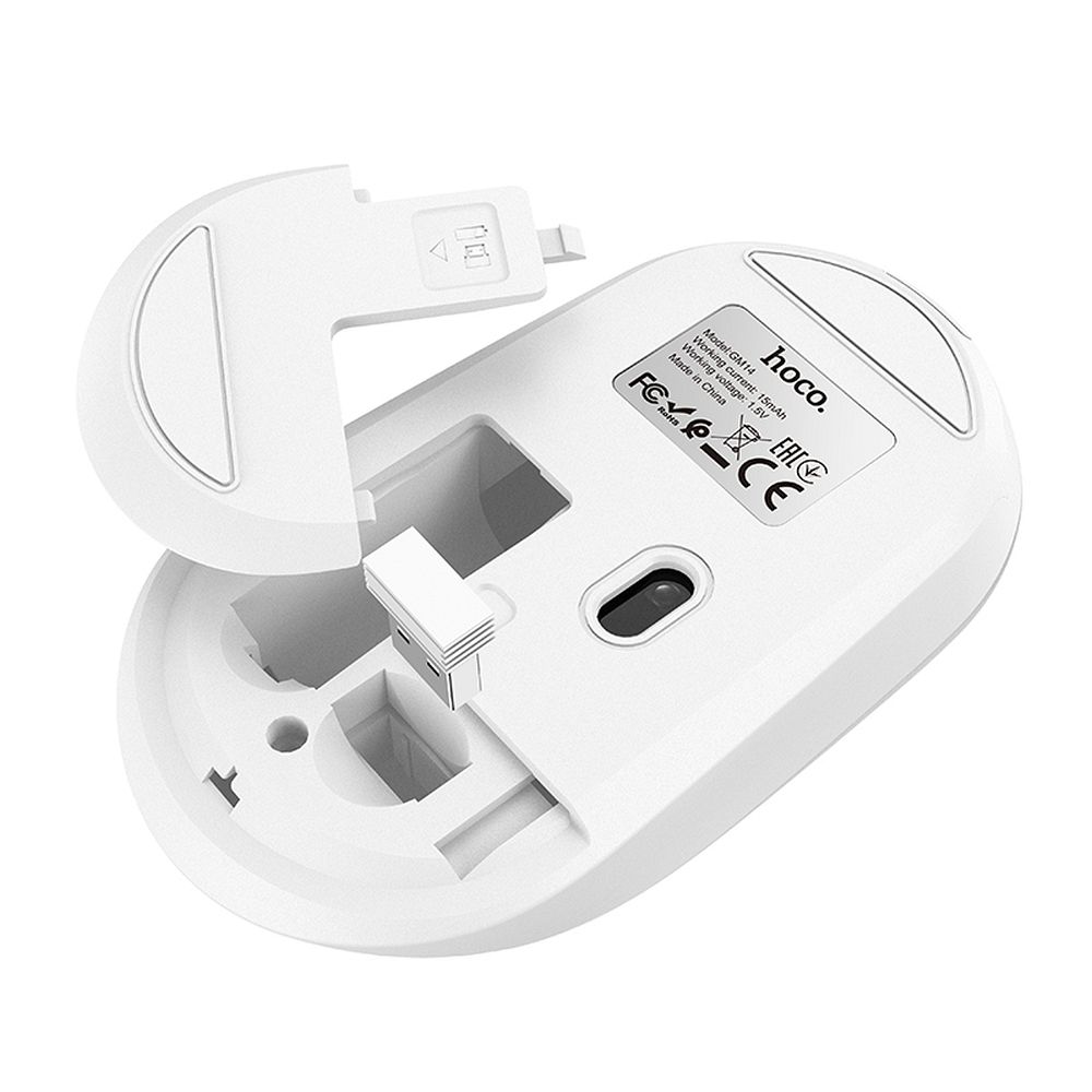 Souris sans fil HOCO GM14, 1200DPI, Blanche