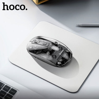 HOCO GM29 Wireless Mouse, 1600DPI, BT / Wi-Fi, Black