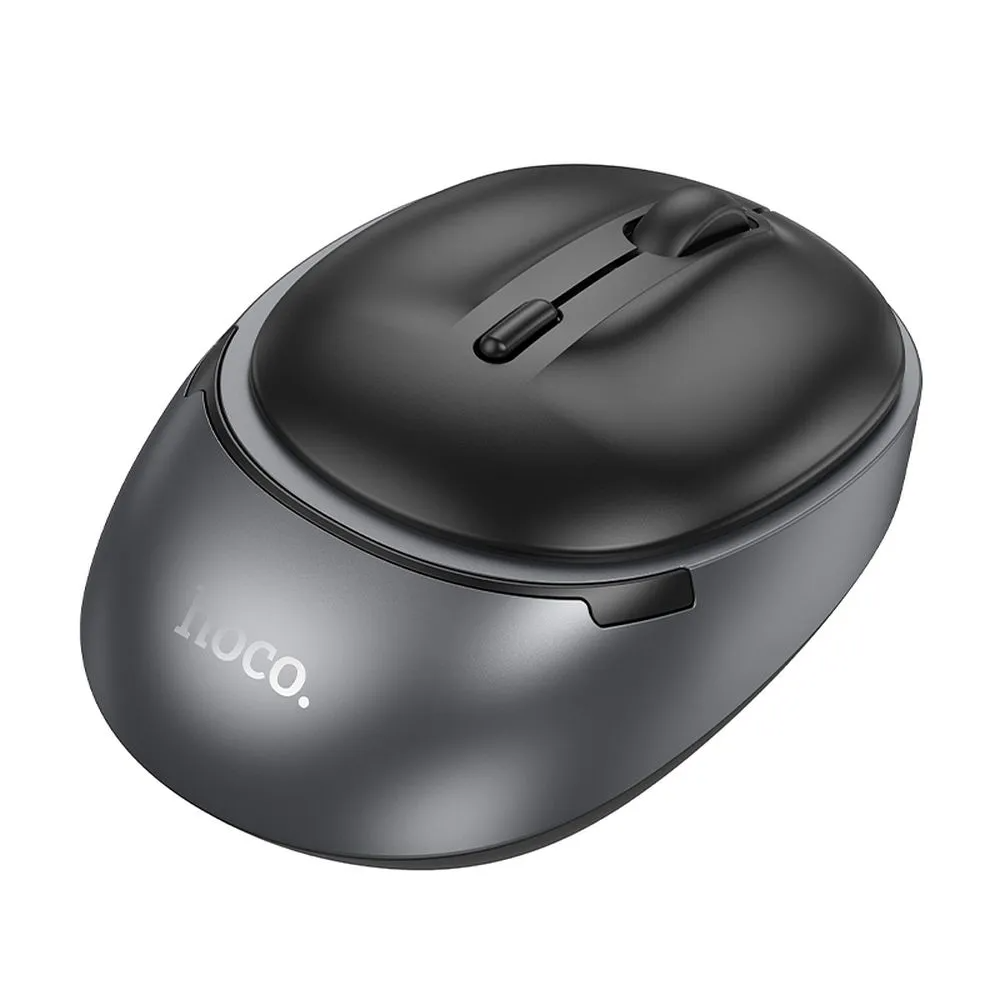 Wireless-Maus HOCO GM34, 1600DPI, BT / Wi-Fi, Schwarz